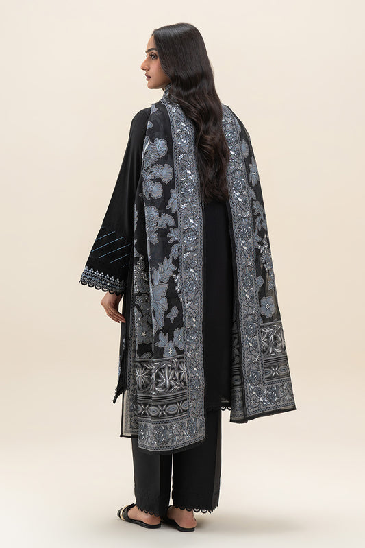 3 PIECE EMBROIDERED LAWN SUIT-RAVEN GRACE (UNSTITCHED)