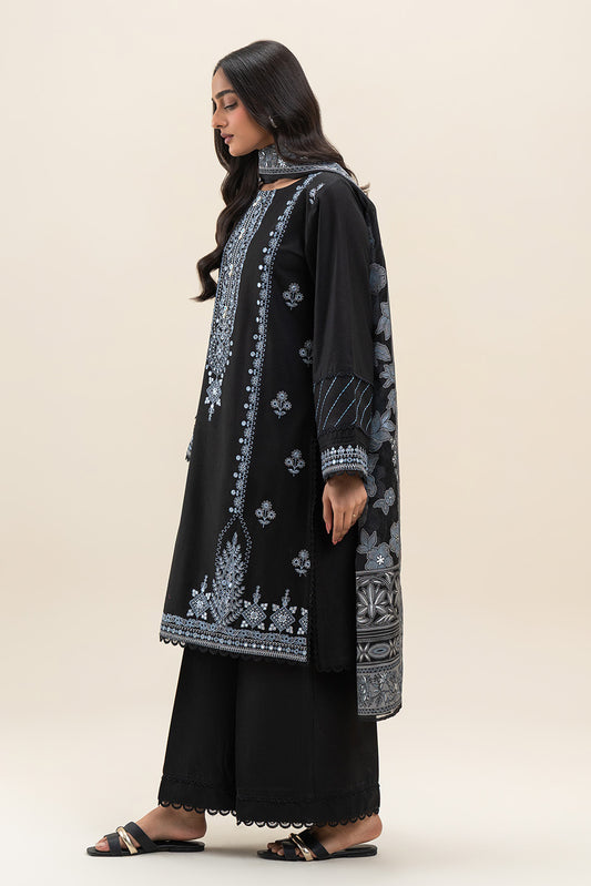 3 PIECE EMBROIDERED LAWN SUIT-RAVEN GRACE (UNSTITCHED)