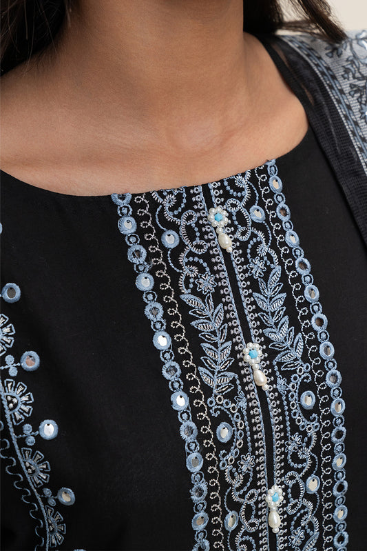 3 PIECE EMBROIDERED LAWN SUIT-RAVEN GRACE (UNSTITCHED)