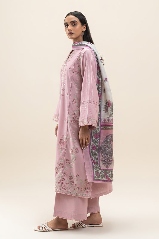 3 PIECE EMBROIDERED LAWN SUIT-DUSK GLAM (UNSTITCHED)