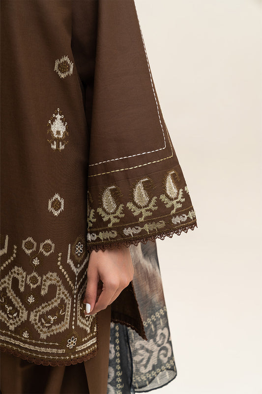 3 PIECE EMBROIDERED LAWN SUIT-UMBER TWIST (UNSTITCHED)