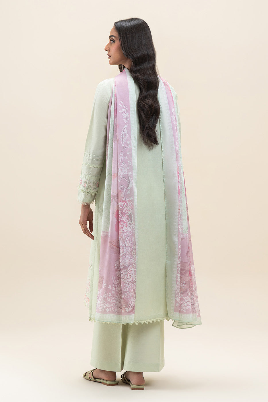 3 PIECE EMBROIDERED LAWN SUIT-DEWY MEADOW (UNSTITCHED)