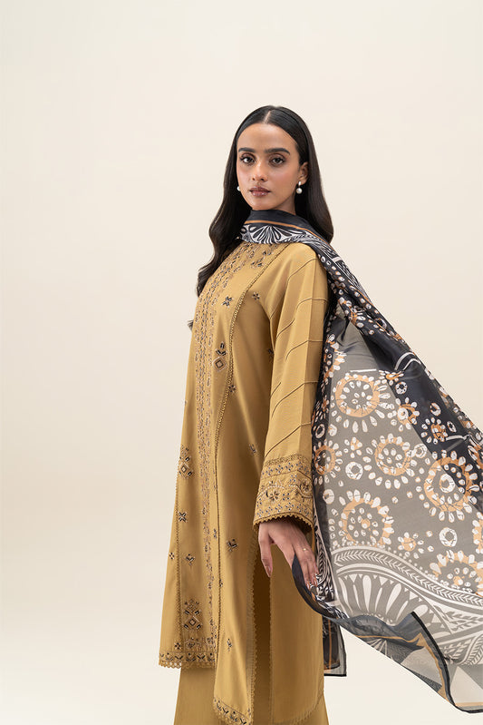 3 PIECE EMBROIDERED LAWN SUIT-SUNNY MOUNTAIN (UNSTITCHED)