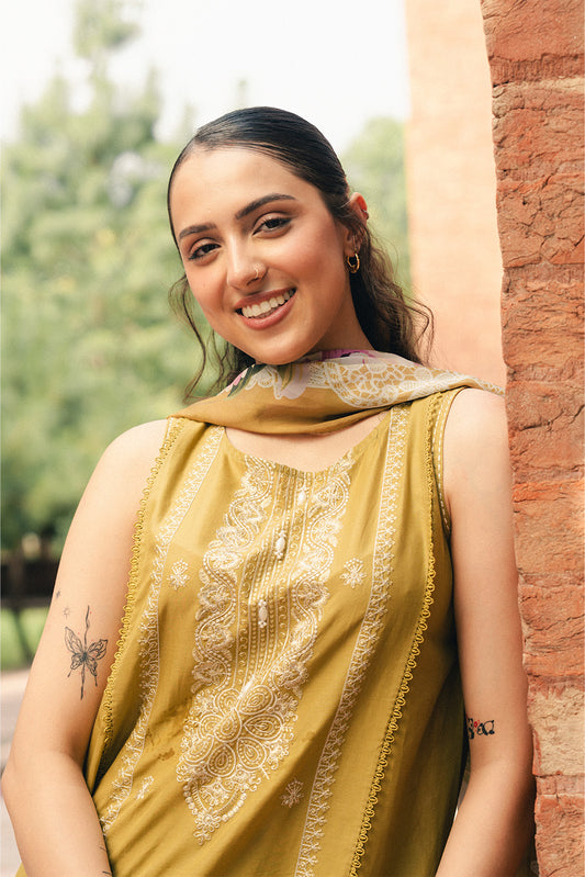 3 PIECE EMBROIDERED LAWN SUIT-MEDALLION DREAM (UNSTITCHED)