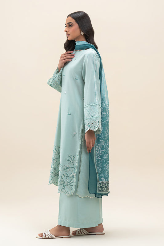 3 PIECE EMBROIDERED LAWN SUIT-VERDANT MEADOW (UNSTITCHED)
