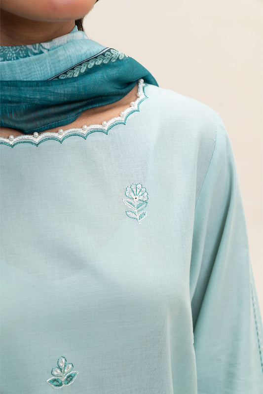 3 PIECE EMBROIDERED LAWN SUIT-VERDANT MEADOW (UNSTITCHED)