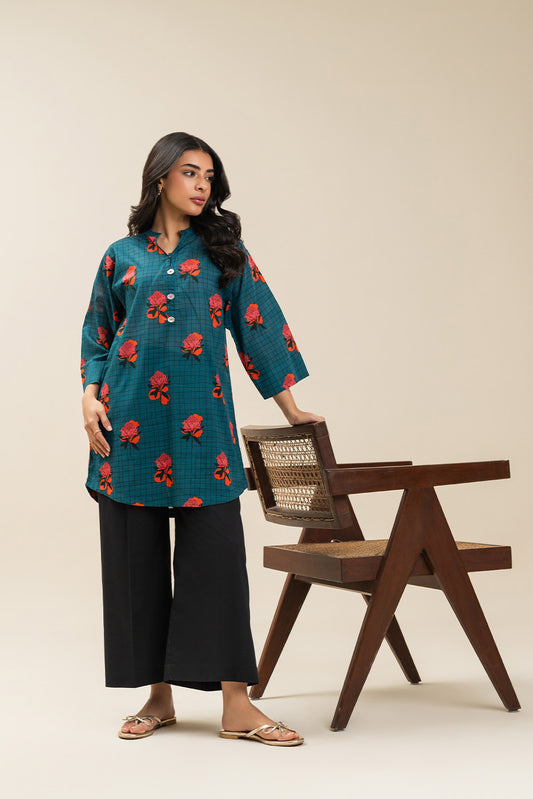 PRINTED DORIA LAWN SHIRT (PRET)