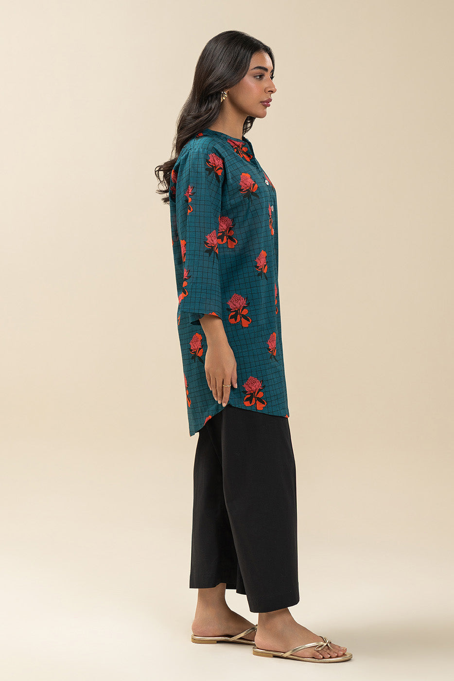 PRINTED DORIA LAWN SHIRT (PRET)