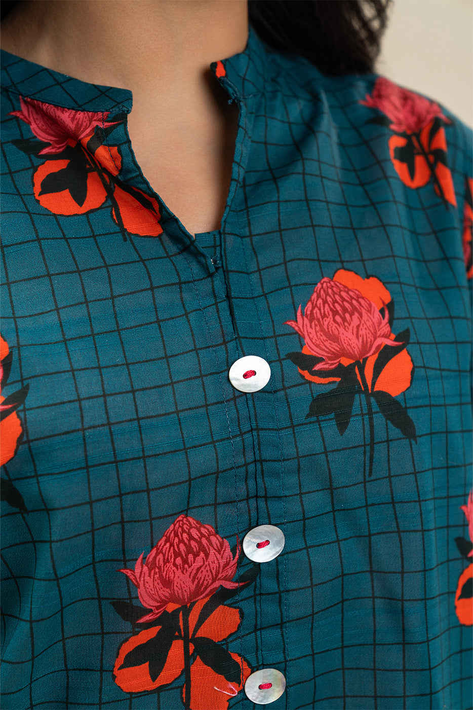 PRINTED DORIA LAWN SHIRT (PRET)