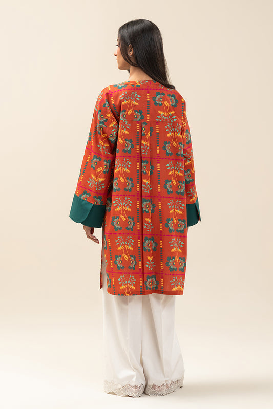 PRINTED TWO WAY SLUB SHIRT (PRET)