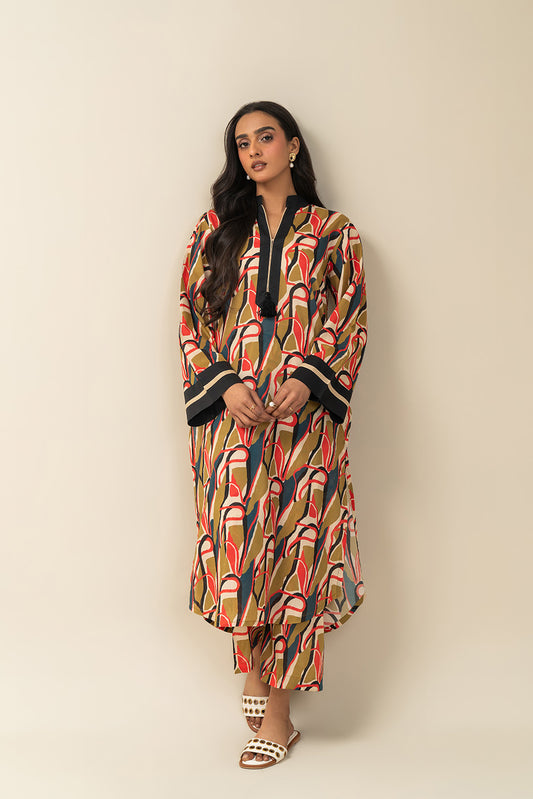 2 PIECE PRINTED LAWN SUIT (PRET)