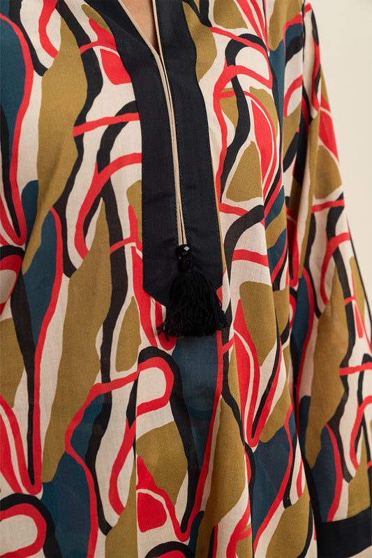 2 PIECE PRINTED LAWN SUIT (PRET)