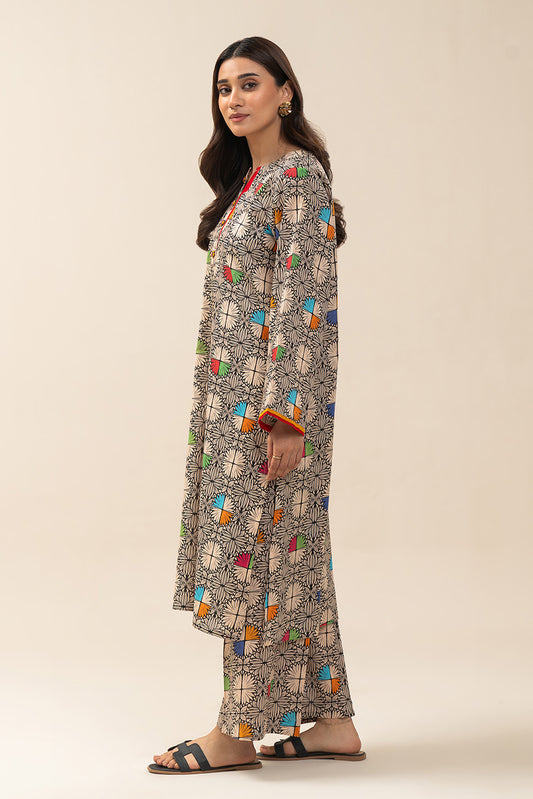 2 PIECE PRINTED LAWN SUIT (PRET)