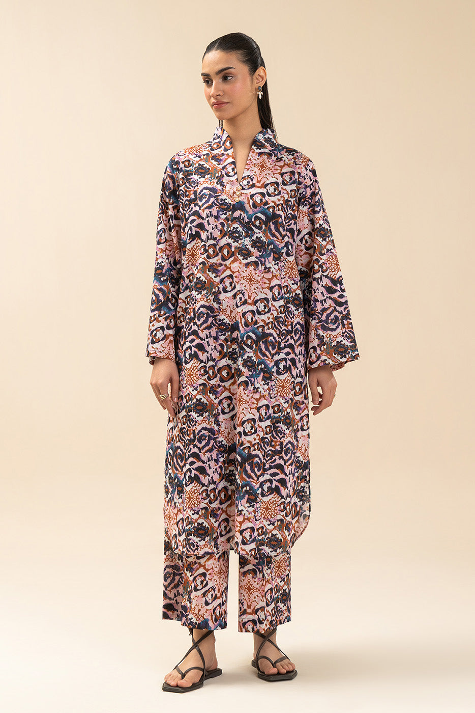2 PIECE BASIC TWO WAY SLUB SUIT (PRET)