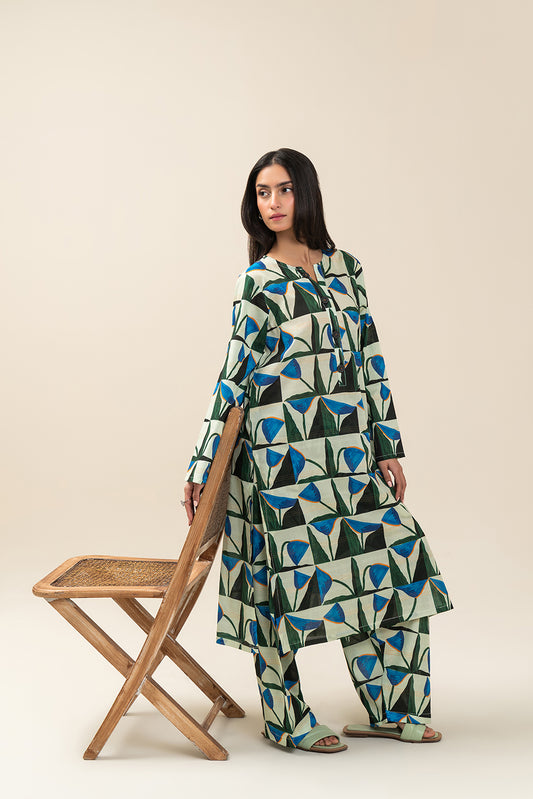 2 PIECE PRINTED LAWN DORIA SUIT (PRET)