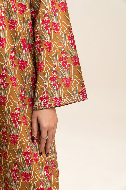 2 PIECE PRINTED LUREX LAWN SUIT (PRET)