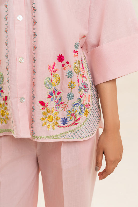 2 PIECE EMBROIDERED CD SLUB SUIT (FUSION)