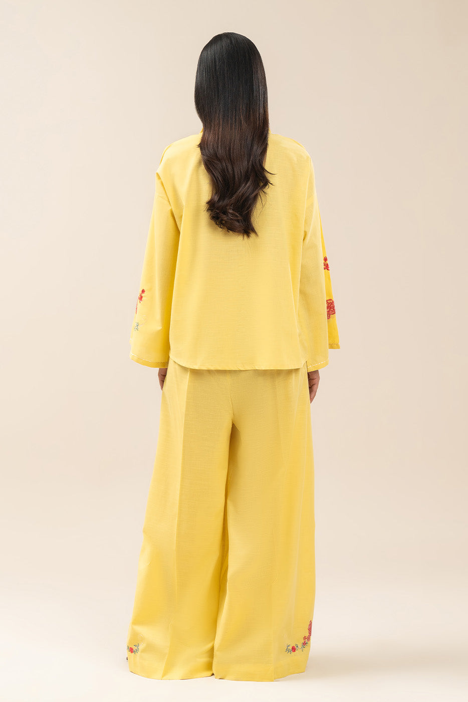 2 PIECE EMBROIDERED SLUB SUIT (FUSION)