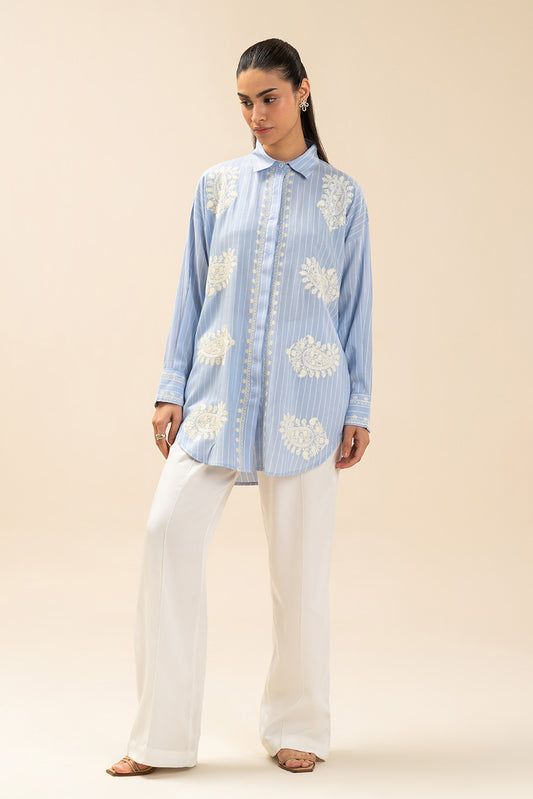 EMBROIDERED YARN DYED BLOUSE (FLOW)