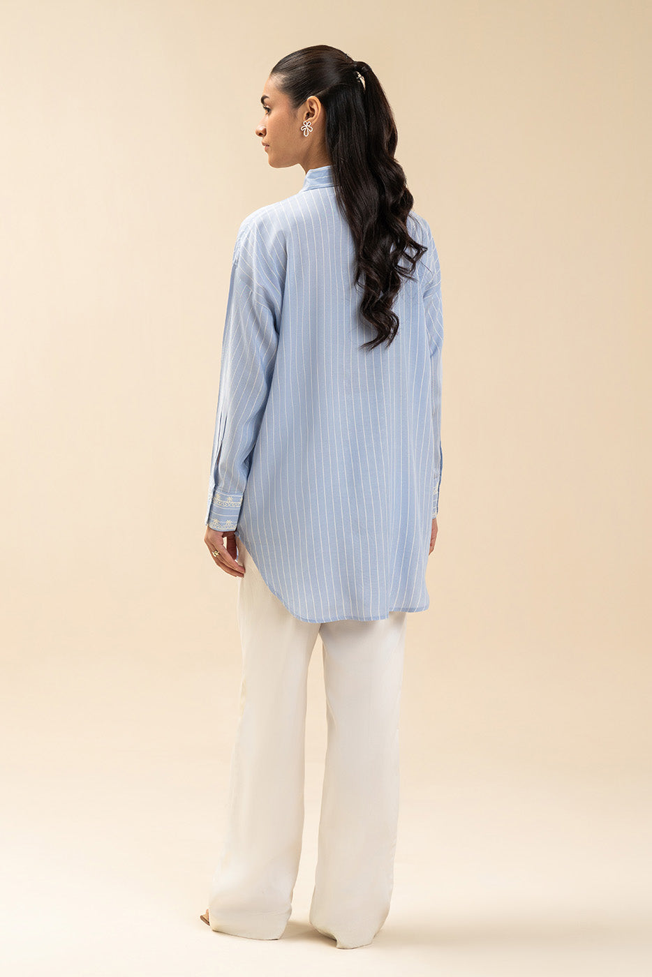 EMBROIDERED YARN DYED BLOUSE (FLOW)