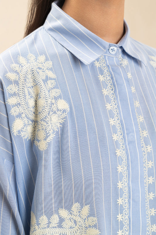 EMBROIDERED YARN DYED BLOUSE (FLOW)