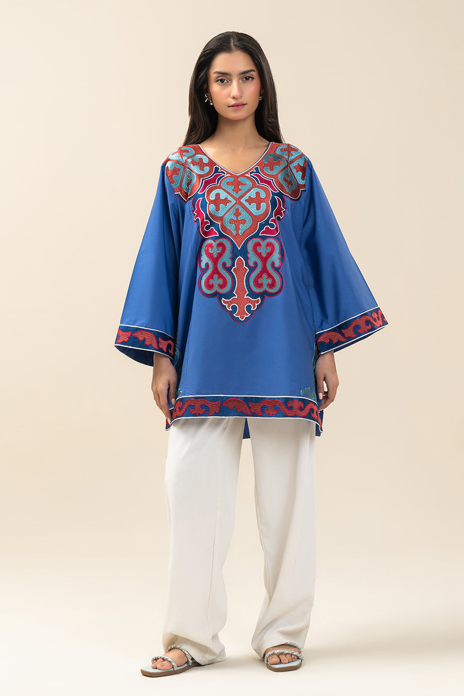 EMBROIDERED COTTON TOP (PRET)