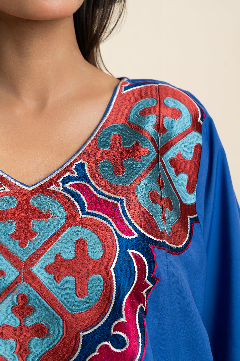 EMBROIDERED COTTON TOP (PRET)