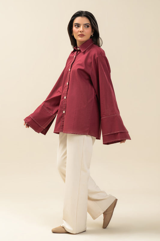 SOLID BUTTON DOWN TOP