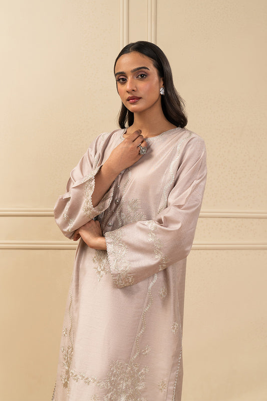 2 PIECE EMBROIDERED TWO TONE SUIT (HIGH CASUAL)