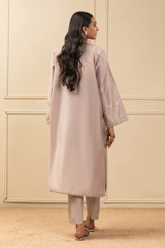 2 PIECE EMBROIDERED TWO TONE SUIT (HIGH CASUAL)