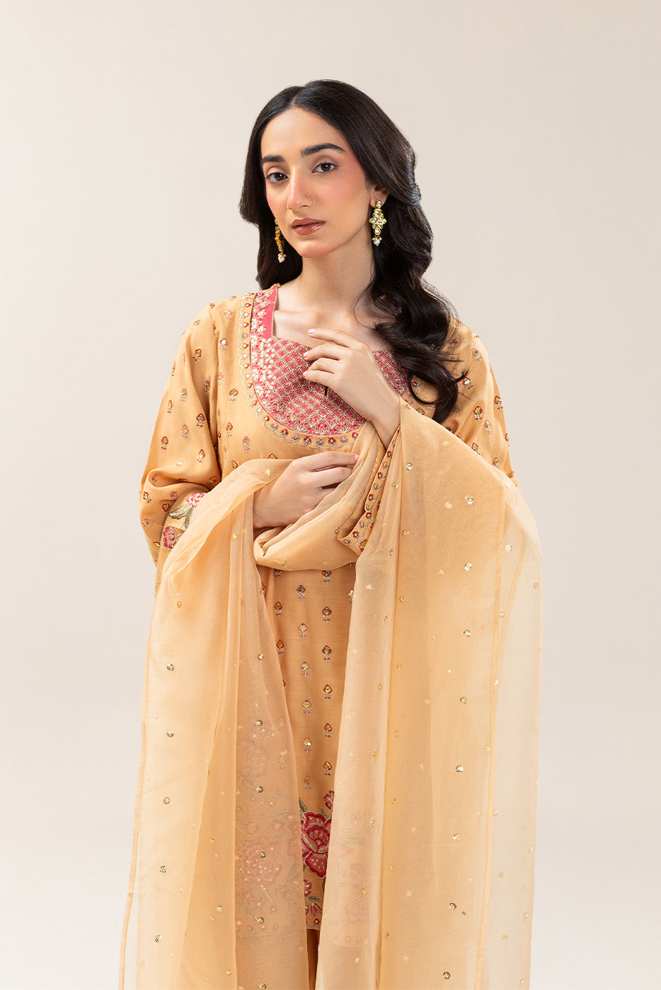 3 PIECE BASIC RAW SILK SUIT (LUXURY PRET)