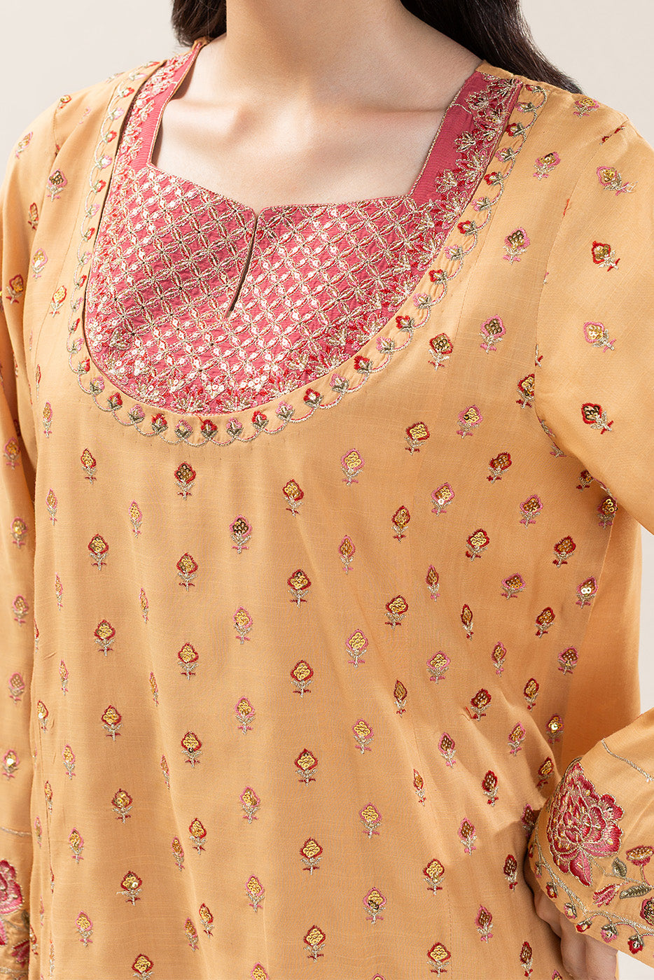 3 PIECE BASIC RAW SILK SUIT (LUXURY PRET)