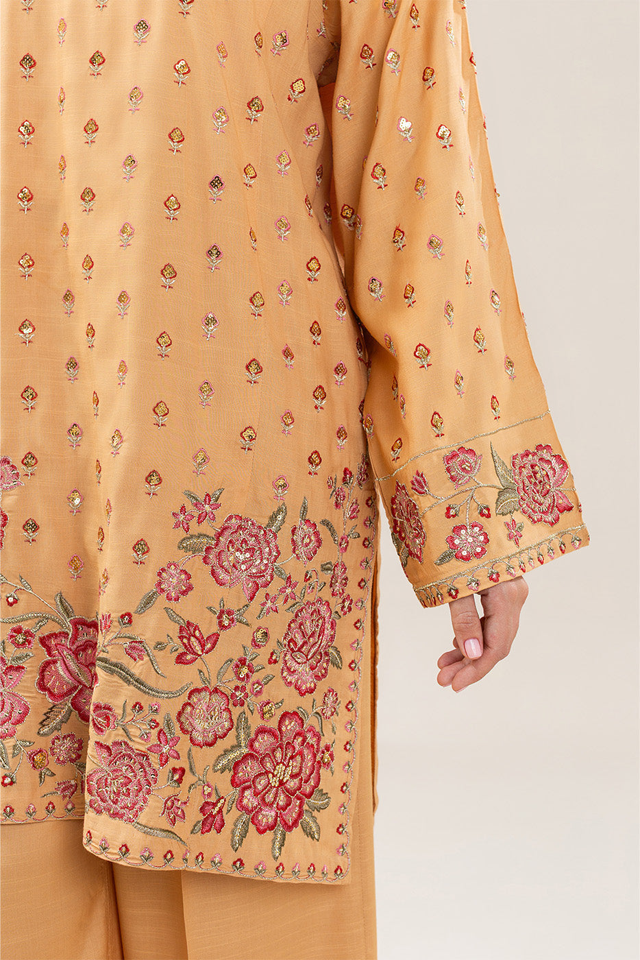 3 PIECE BASIC RAW SILK SUIT (LUXURY PRET)