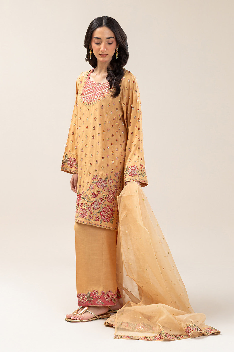 3 PIECE BASIC RAW SILK SUIT (LUXURY PRET)