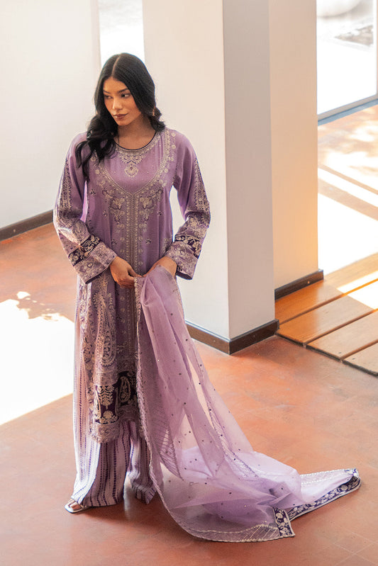 3 PIECE EMBROIDERED RAW SILK SUIT (LUXURY PRET)