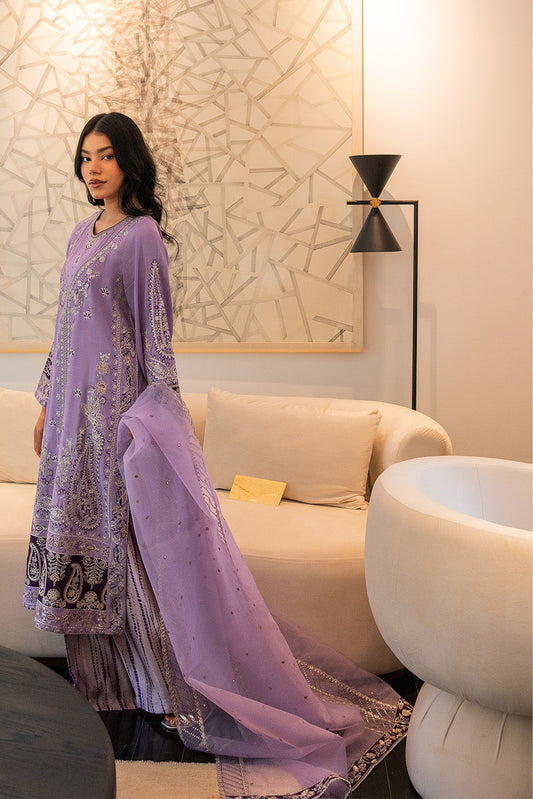 3 PIECE EMBROIDERED RAW SILK SUIT (LUXURY PRET)