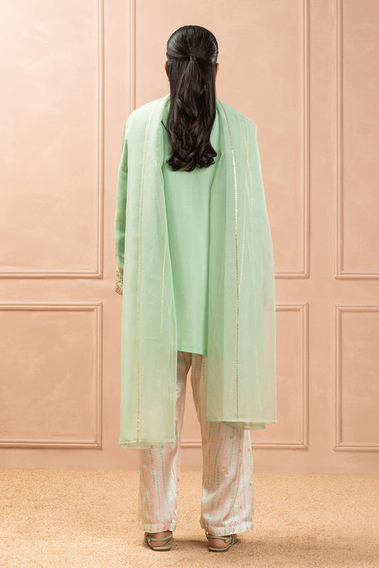 3 PIECE EMBROIDERED RAW SILK SUIT (LUXURY PRET)