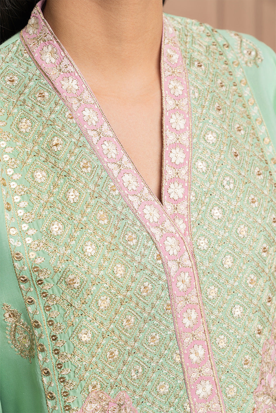 3 PIECE EMBROIDERED RAW SILK SUIT (LUXURY PRET)