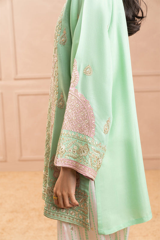 3 PIECE EMBROIDERED RAW SILK SUIT (LUXURY PRET)