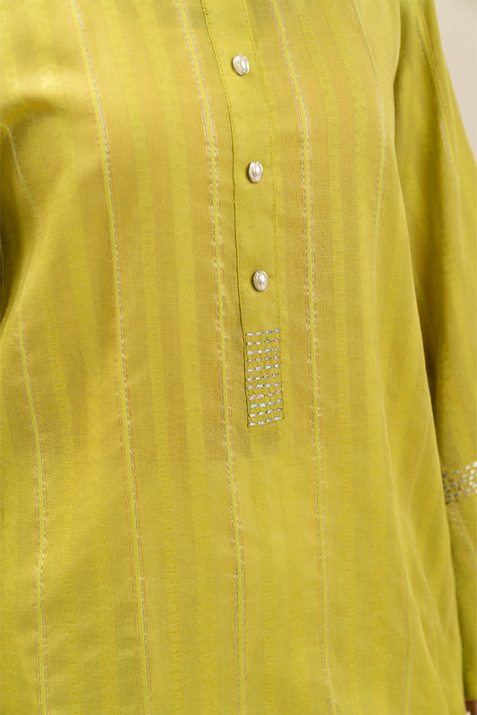 EMBROIDERED DANIER DOBBY SHIRT (PRET)