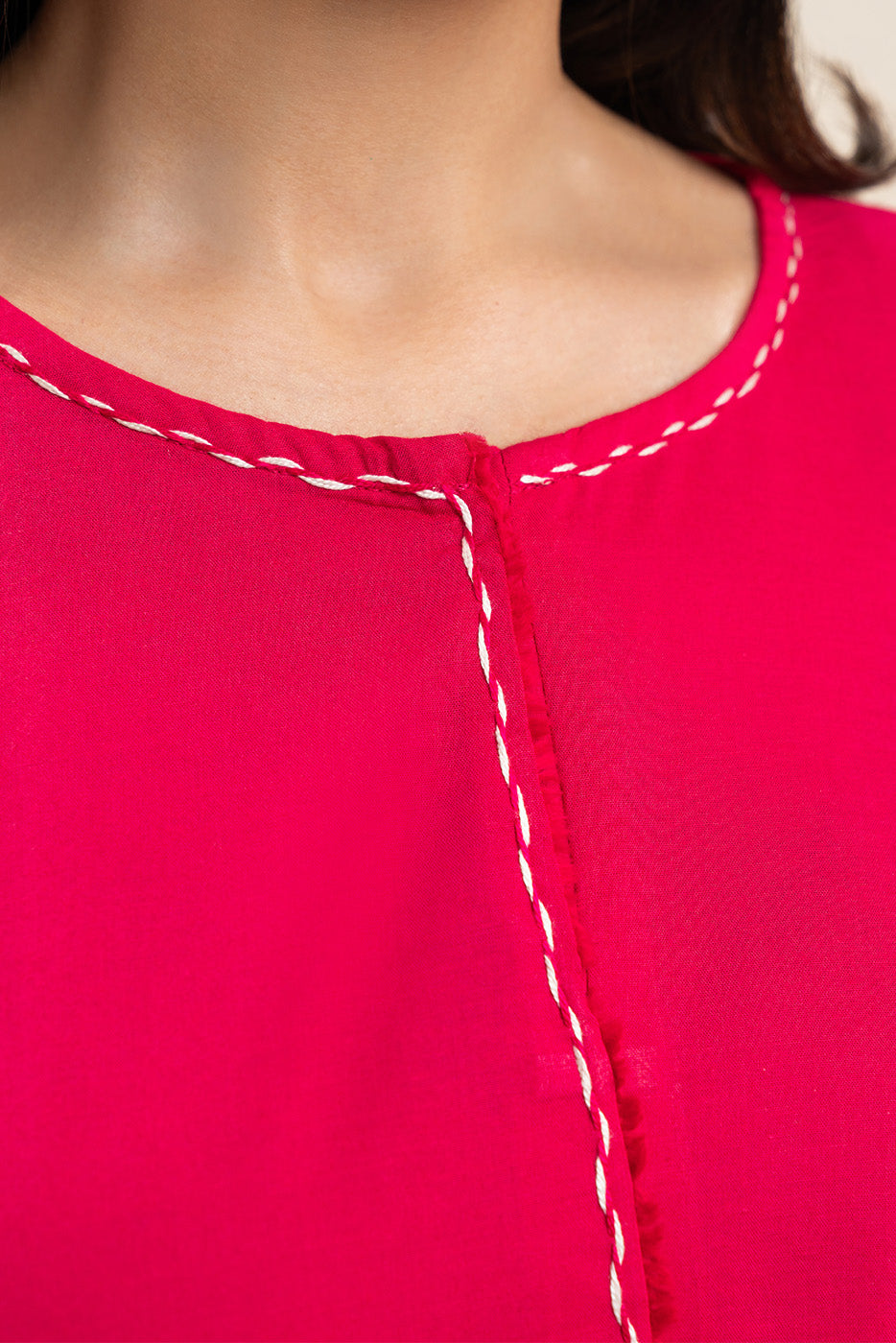 2 PIECE EMBROIDERED CAMBRIC SUIT (PRET)