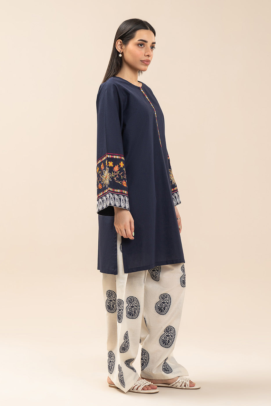 EMBROIDERED JACQUARD SHIRT (PRET)