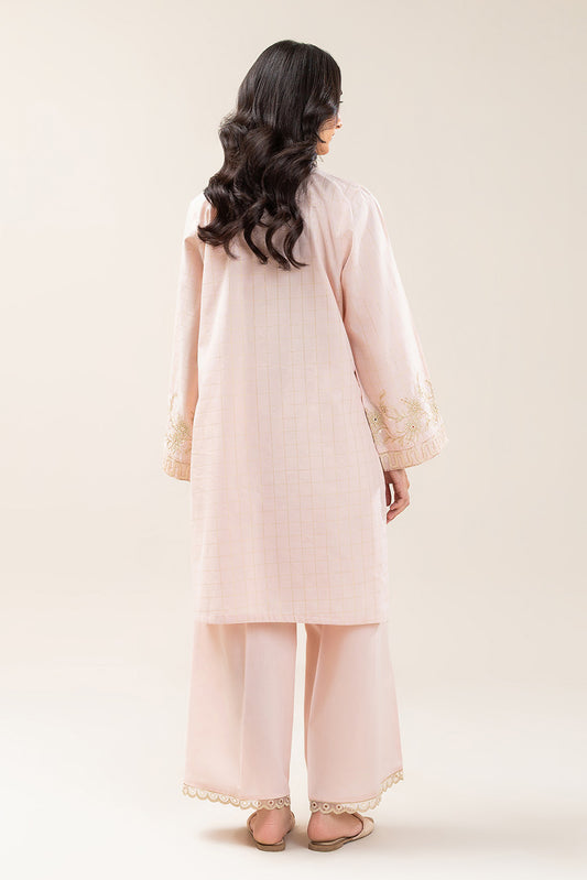 2 PIECE EMBROIDERED YARN DYED LUREX SUIT (PRET)