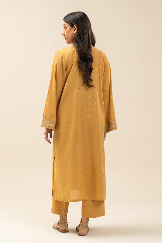 2 PIECE EMBROIDERED ZARI JACQUARD SUIT (PRET)