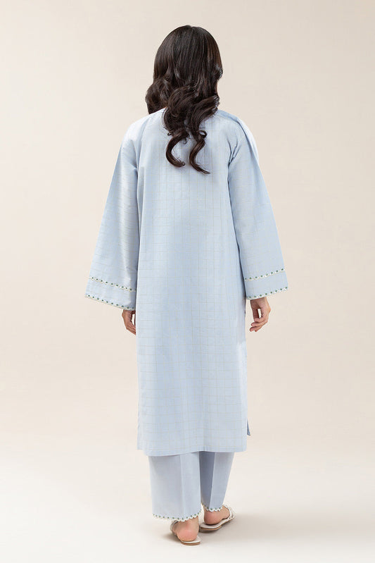 2 PIECE EMBROIDERED YARN DYED LUREX SUIT (PRET)