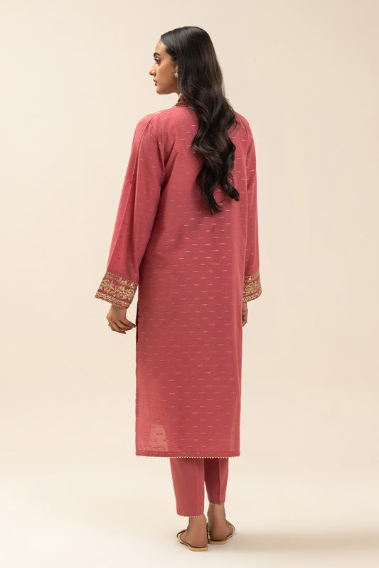 2 PIECE EMBROIDERED ZARI JACQUARD SUIT (PRET)