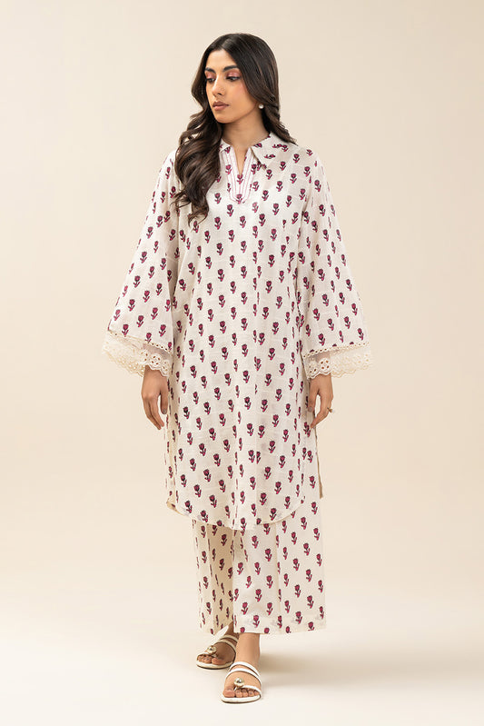 2 PIECE EMBROIDERED DORIA SUIT (PRET)