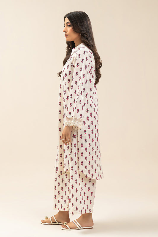 2 PIECE EMBROIDERED DORIA SUIT (PRET)