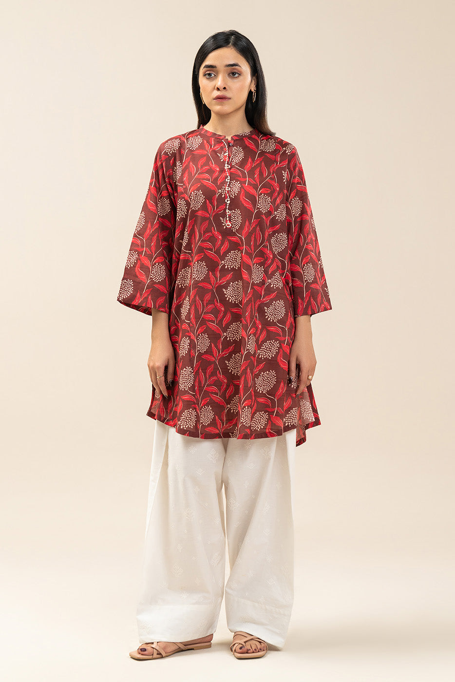 PRINTED DORIA LAWN SHIRT (PRET)