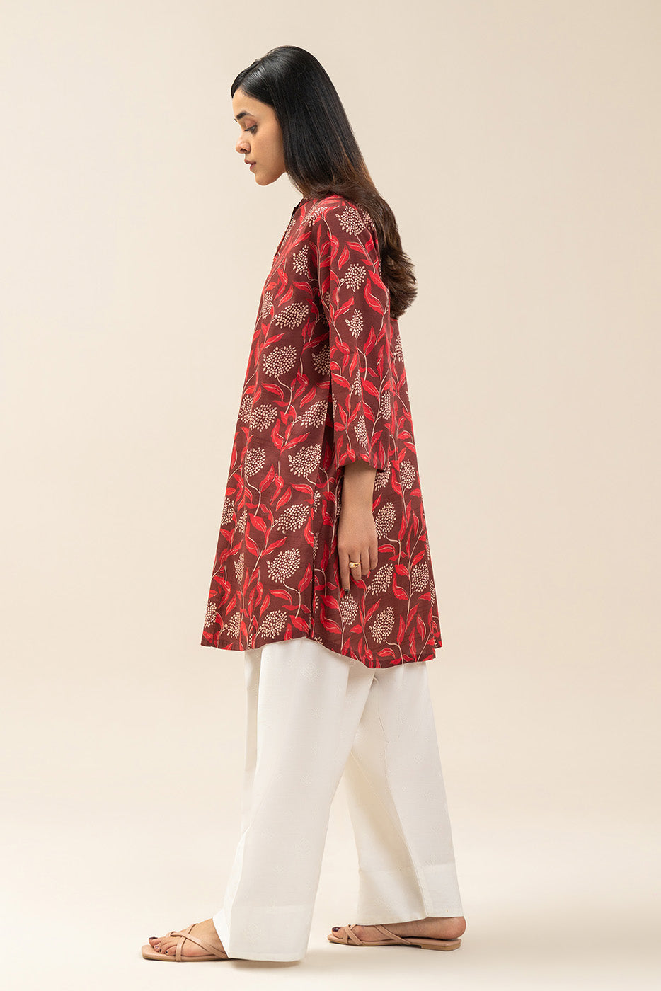 PRINTED DORIA LAWN SHIRT (PRET)